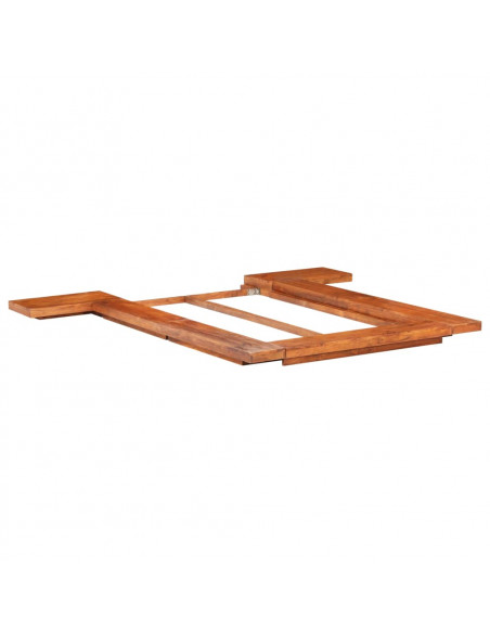 Giroletto Futon Giapponese in Legno Massello Acacia 100x200 cm