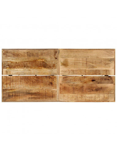 Tavolino da Bar 150x70x107 cm Legno Massello di Mango e Ferro