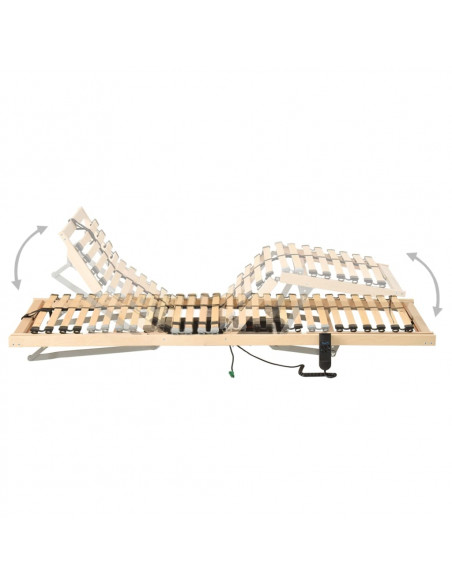 Letto con Telaio a Doghe Elettrico 28 Doghe 7 Zone 70x200 cm