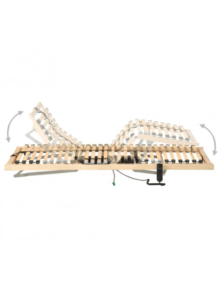 Letto con Telaio a Doghe Elettrico 28 Doghe 7 Zone 80x200 cm