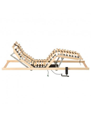 Letto con Telaio a Doghe Elettrico 28 Doghe 7 Zone 80x200 cm