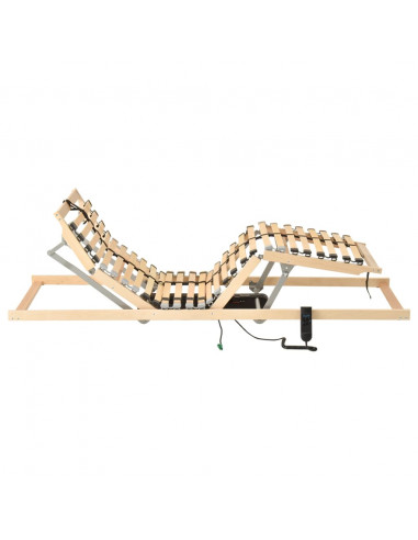 Letto con Telaio a Doghe Elettrico 28 Doghe 7 Zone 90x200 cm