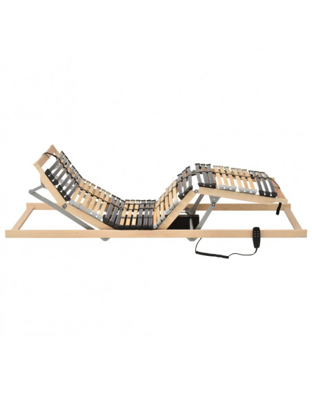 Letto con Telaio a Doghe Elettrico 42 Doghe 7 Zone 80x200 cm