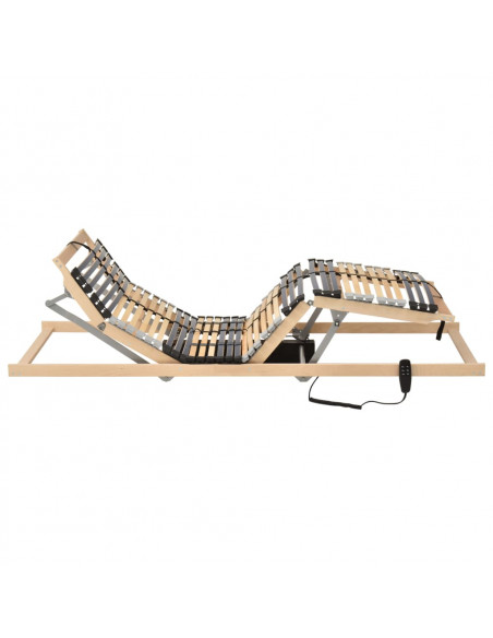 Letto con Telaio a Doghe Elettrico 42 Doghe 7 Zone 90x200 cm