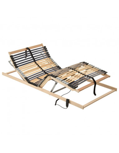 Letto con Telaio a Doghe Elettrico 42 Doghe 7 Zone 100x200 cm