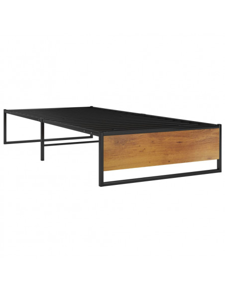 Giroletto Nero in Metallo 90x200 cm