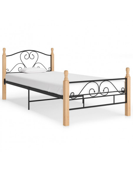 Giroletto Nero in Metallo 90x200 cm