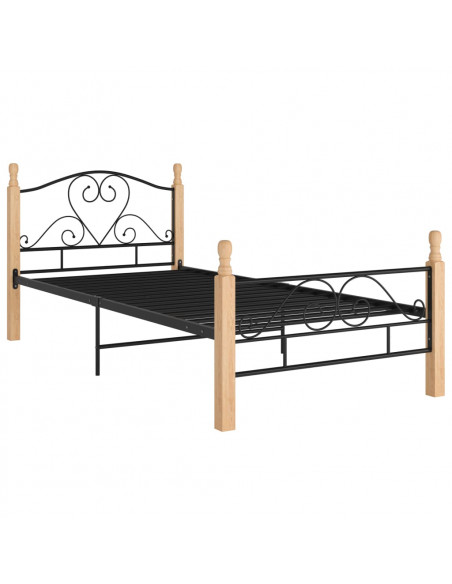 Giroletto Nero in Metallo 90x200 cm