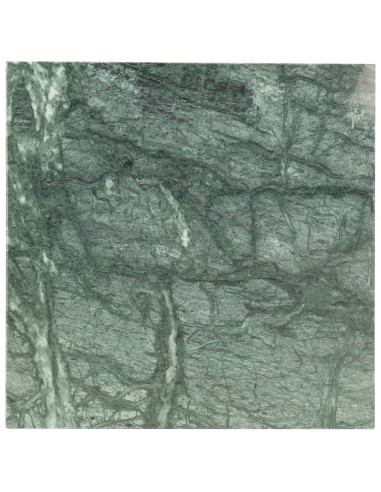 Tavolino da Caffè Verde 40x40x35 cm Pietra Vera Testura Marmo