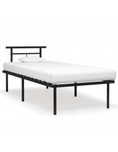 Giroletto Nero in Metallo 90x200 cm 2