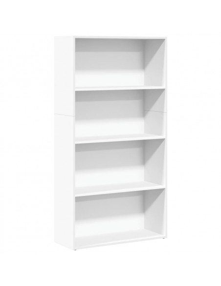 Libreria Bianca 80x30x152 cm in Legno Multistrato