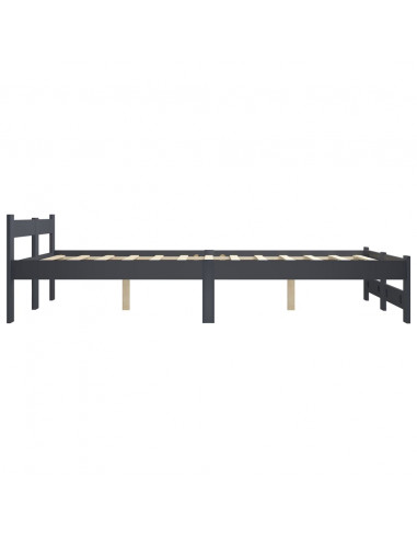 Giroletto Grigio Scuro in Legno Massello di Pino 120x200 cm