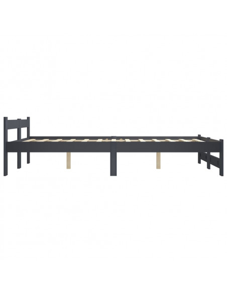 Giroletto Grigio Scuro in Legno Massello di Pino 120x200 cm