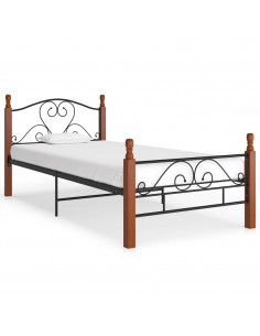 Giroletto Nero in Metallo 90x200 cm 2