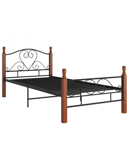 Giroletto Nero in Metallo 90x200 cm