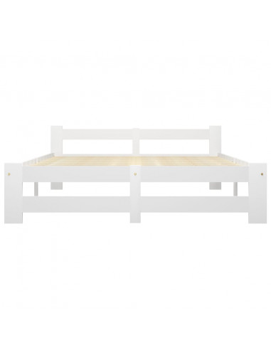 Giroletto Bianco in Legno Massello di Pino 160x200 cm