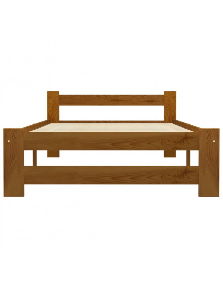 Giroletto Marrone Miele in Legno Massello di Pino 90x200 cm