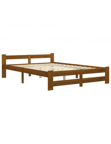 Giroletto Marrone Miele in Legno Massello di Pino 120x200 cm