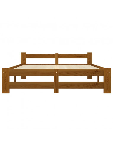 Giroletto Marrone Miele in Legno Massello di Pino 120x200 cm