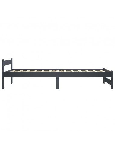 Giroletto Grigio Scuro in Legno Massello di Pino 100x200 cm