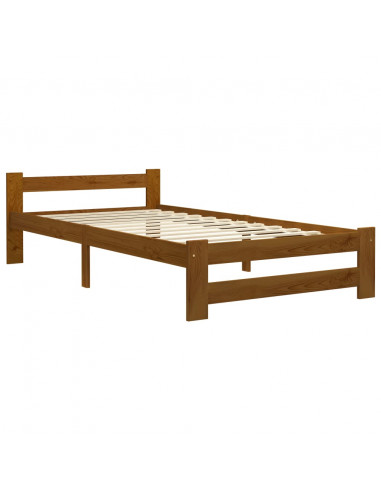 Giroletto Marrone Miele in Legno Massello di Pino 100x200 cm