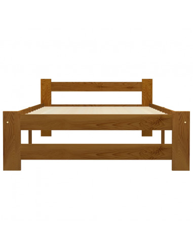 Giroletto Marrone Miele in Legno Massello di Pino 100x200 cm