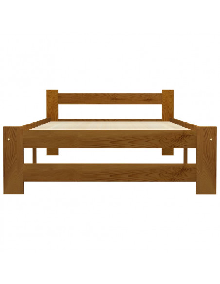 Giroletto Marrone Miele in Legno Massello di Pino 100x200 cm