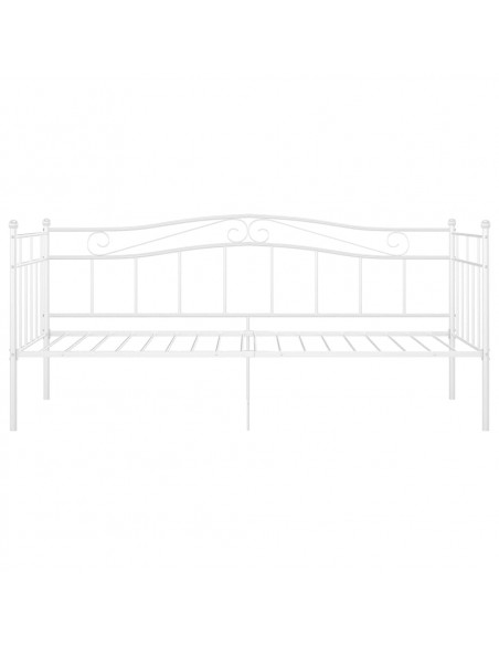 Telaio Divano Letto Bianco in Metallo 90x200 cm