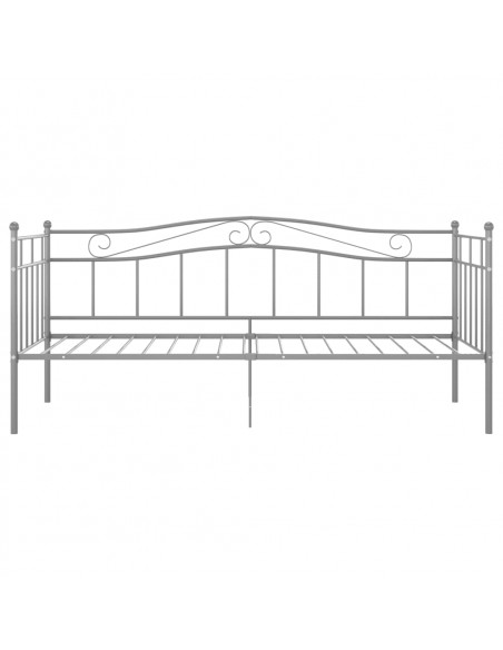 Telaio Divano Letto Grigio in Metallo 90x200 cm