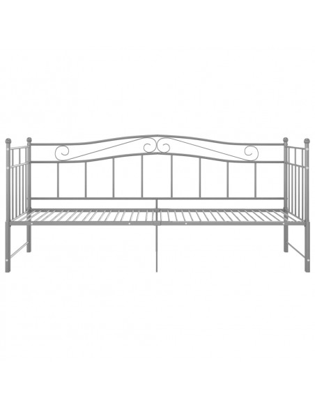 Telaio Divano Letto Estraibile Grigio in Metallo 90x200 cm