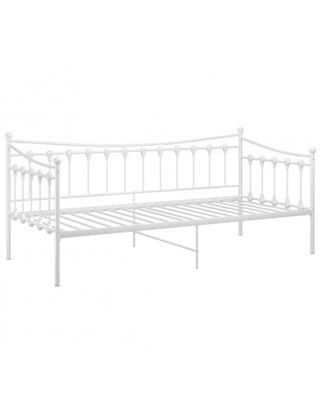 Telaio Divano Letto Bianco in Metallo 90x200 cm