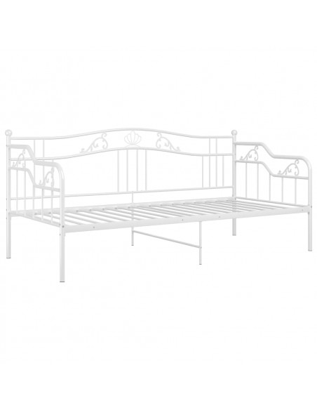 Telaio Divano Letto Bianco in Metallo 90x200 cm
