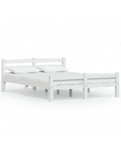 Giroletto Bianco in Legno Massello di Pino 140x200 cm 2