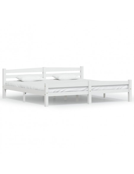 Giroletto Bianco in Legno Massello di Pino 200x200 cm