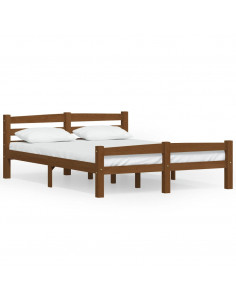 Giroletto Marrone Miele in Legno Massello di Pino 140x200 cm 2