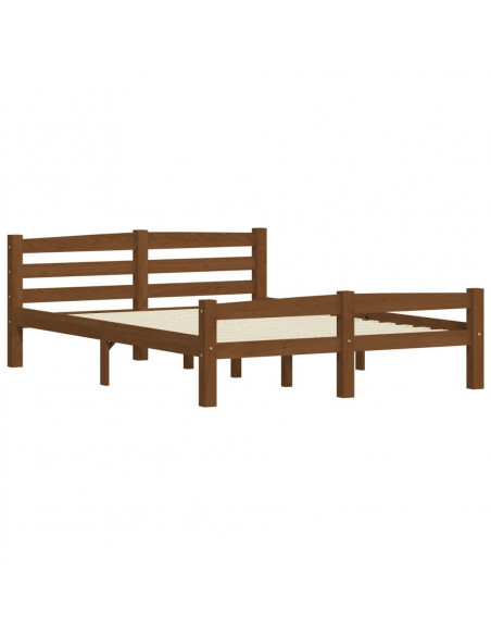 Giroletto Marrone Miele in Legno Massello di Pino 140x200 cm