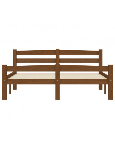 Giroletto Marrone Miele in Legno Massello di Pino 140x200 cm