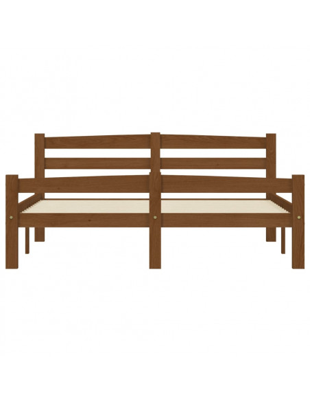 Giroletto Marrone Miele in Legno Massello di Pino 140x200 cm