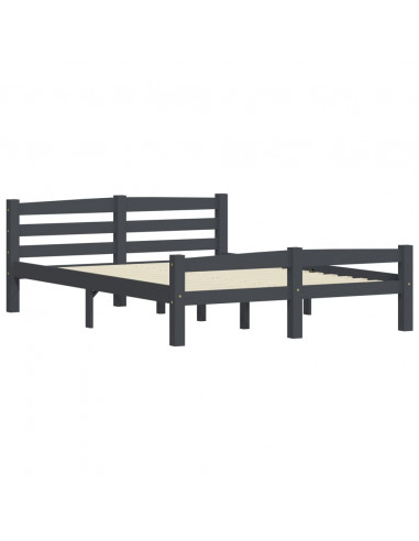 Giroletto Grigio Scuro in Legno Massello di Pino 120x200 cm