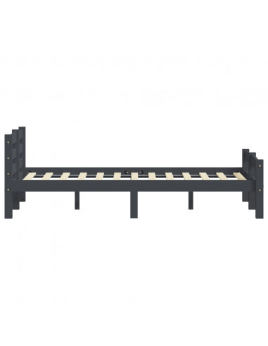 Giroletto Grigio Scuro in Legno Massello di Pino 120x200 cm