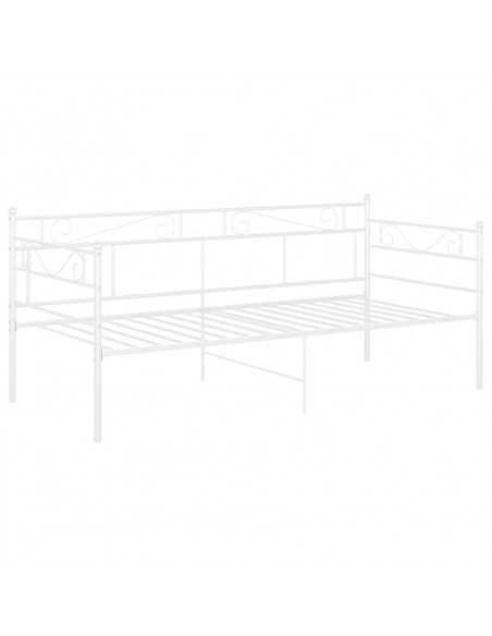 Telaio Divano Letto Bianco in Metallo 90x200 cm