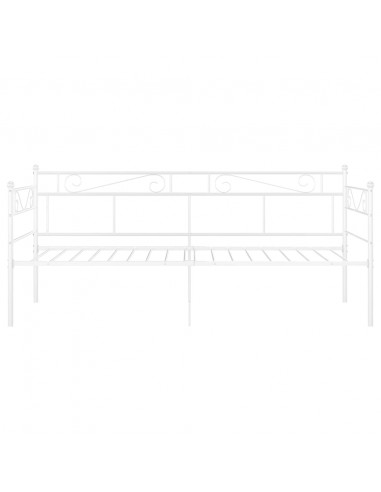 Telaio Divano Letto Bianco in Metallo 90x200 cm