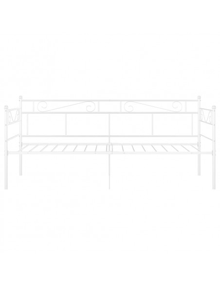 Telaio Divano Letto Bianco in Metallo 90x200 cm