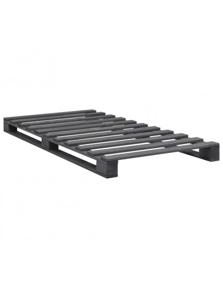 Giroletto in Pallet Grigio Legno Massello di Pino 100x200 cm