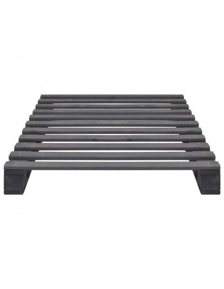 Giroletto in Pallet Grigio Legno Massello di Pino 100x200 cm