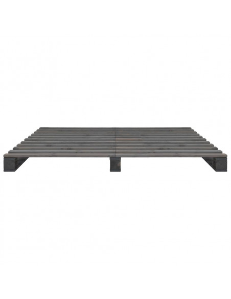 Giroletto in Pallet Grigio Legno Massello di Pino 120x200 cm
