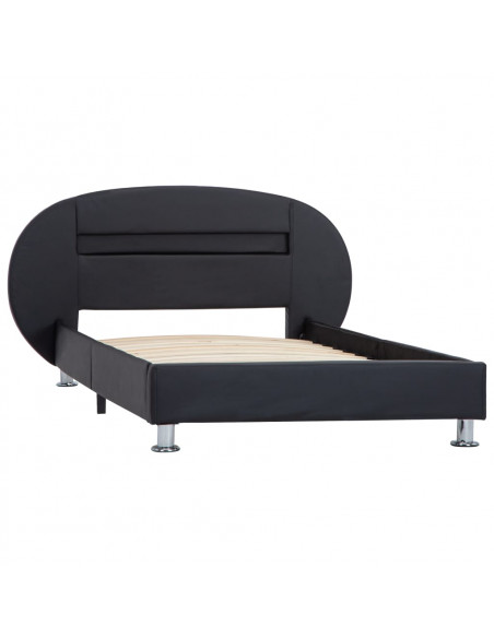 Giroletto con LED Nero in Similpelle 90x200 cm