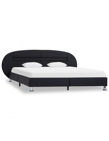 Giroletto con LED Nero in Similpelle 180x200 cm