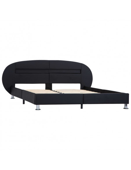 Giroletto con LED Nero in Similpelle 180x200 cm