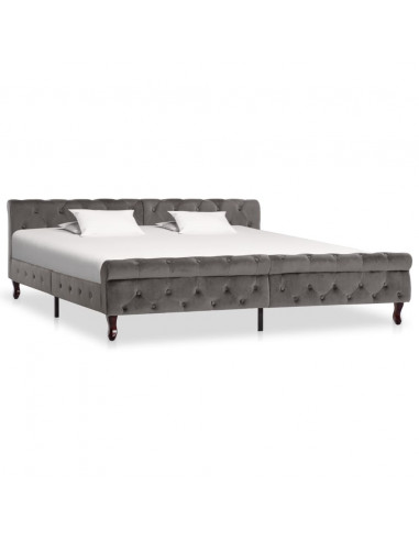 Giroletto Grigio in Velluto 200x200 cm